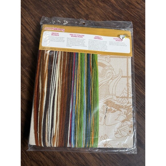 Sunset Stitchery Treasures From The Past Antiques Horse Trunk 16x20 2691 Vtg NOD - Picture 2 of 2